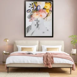 Clearance Wandfoto Flower Lady Pastel 152x117cm Wanddecoratie|Kasten