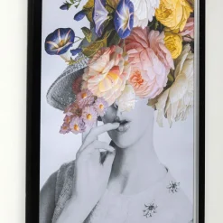 Clearance Wandfoto Flower Lady Pastel 152x117cm Wanddecoratie|Kasten