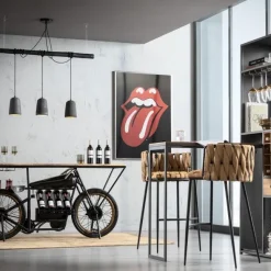Flash Sale Wandfoto Rock Cover 123x88cm Wanddecoratie|Kasten