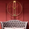 Best Wandklok Clip Goud Ø107cm Woondecoratie|Kasten