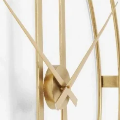Best Wandklok Clip Goud Ø107cm Woondecoratie|Kasten