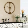 Clearance Wandklok Clip Goud Ø60cm Woondecoratie|Kasten