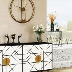 Clearance Wandklok Clip Goud Ø60cm Woondecoratie|Kasten