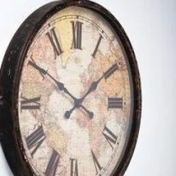 Discount Wandklok European Map 96cm Kasten|Tuinmeubelen