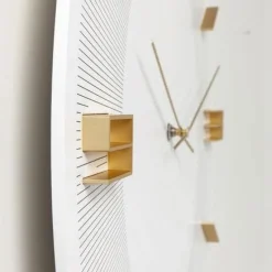 Cheap Wandklok Leonardo Wit-Goud Woondecoratie|Kasten