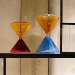Best Zandloper Blauw-Oranje 5 Minuten Ø13cm Opbergers|Woondecoratie